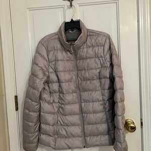 Eddie Bauer Women's Metallic Tan Puffer Jacket